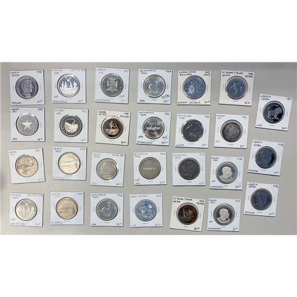 AFRICA: Various, LOT of 27 crowns