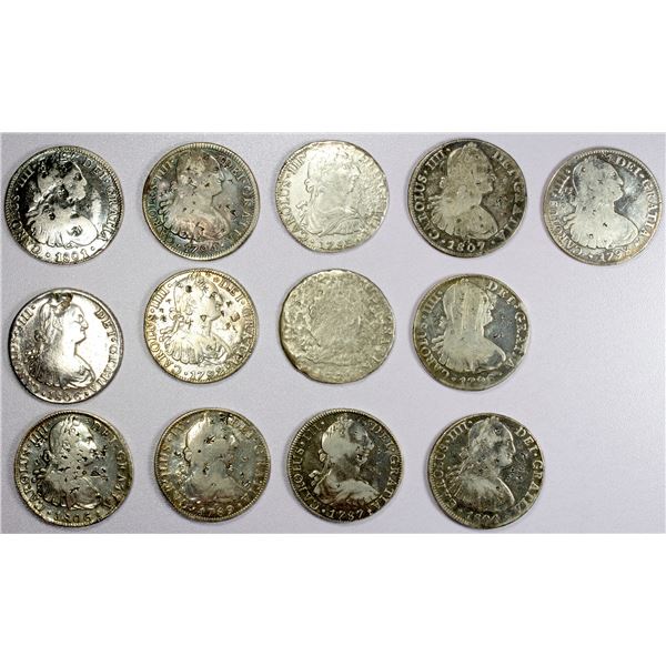 AMERICAS: Spanish Colonies, LOT of 13 coins