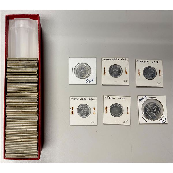 UNITED STATES: LOT of 60 uniface Anillo restrike good-for tokens