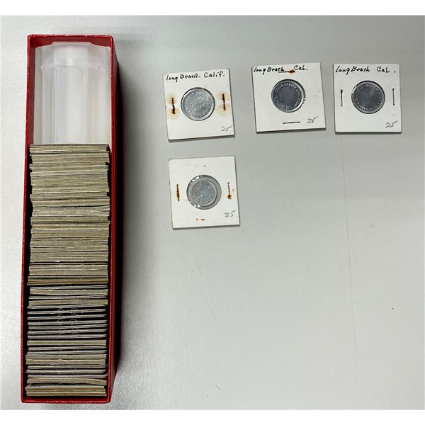 UNITED STATES: LOT of 60 uniface Anillo restrike good-for tokens