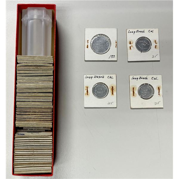 UNITED STATES: LOT of 60 uniface Anillo restrike good-for tokens