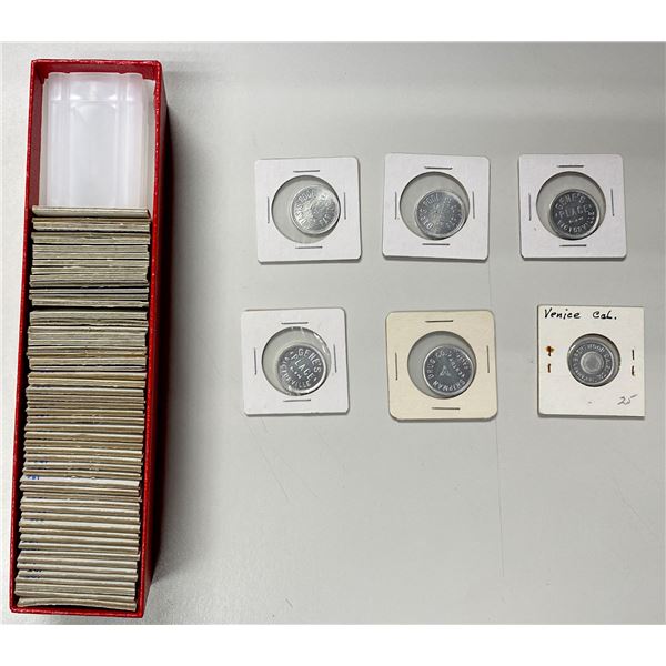 UNITED STATES: LOT of 61 uniface Anillo restrike good-for tokens