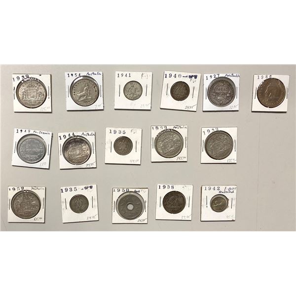 PACIFIC: Australia & Pacific Islands, LOT of 16 coins