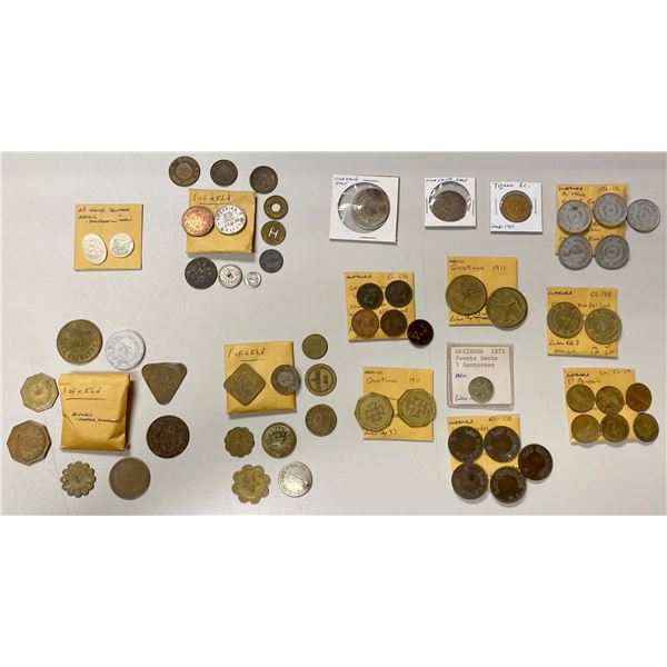 WORLDWIDE: Europe & Latin America, LOT of 61 tokens