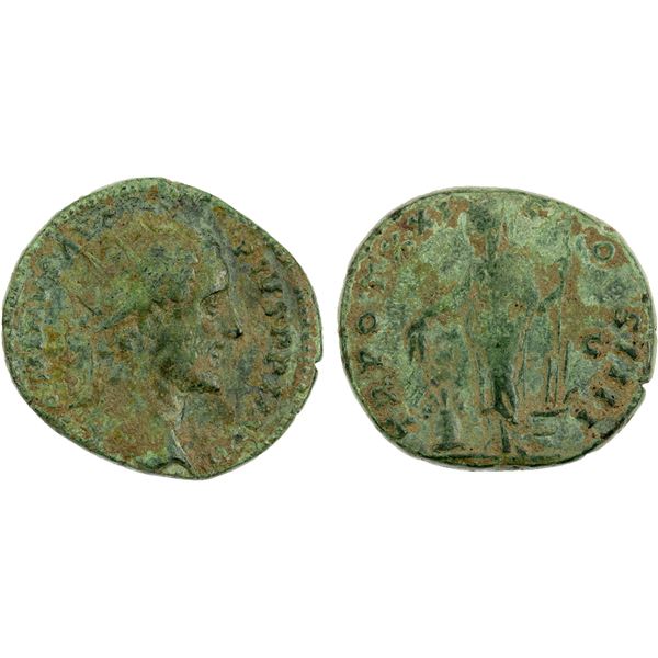 ROMAN EMPIRE: Antoninus Pius, 138-161 AD, AE dupondius (12.54g), Fine