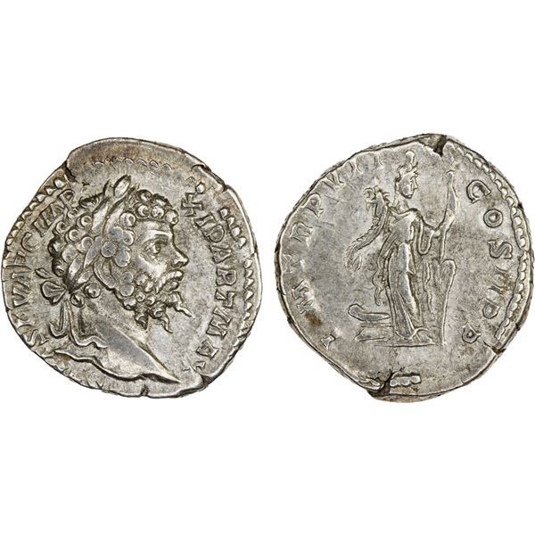 ROMAN EMPIRE: Septimius Severus, 193-211 AD, AR denarius, VF-XF