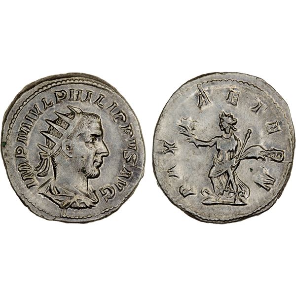 ROMAN EMPIRE: Philip I, 244-249 AD, AR Antoninianus (4.64g), Rome, 244-247, VF-XF