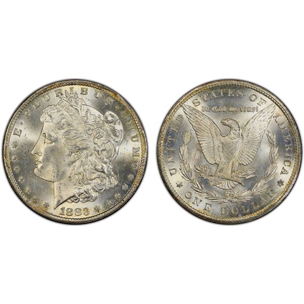 UNITED STATES: AR dollar, 1883-CC, PCGS MS64
