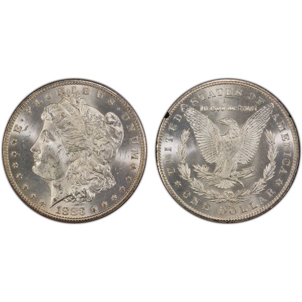 UNITED STATES: AR Dollar, 1883-CC, PCGS MS63