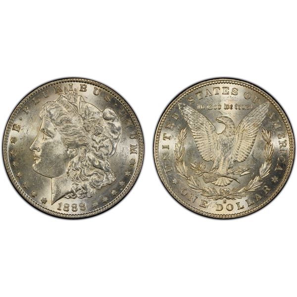 UNITED STATES: AR dollar, 1888-S, PCGS MS62