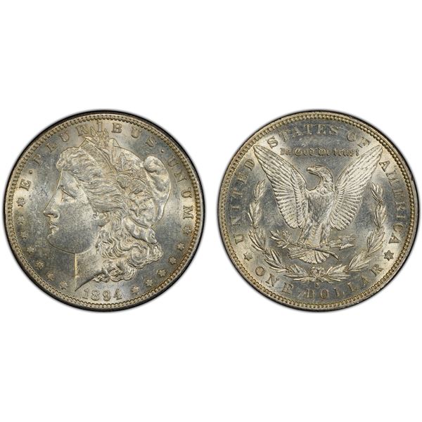 UNITED STATES: AR dollar, 1894-S, PCGS AU55