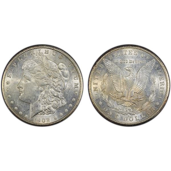 UNITED STATES: AR dollar, 1902-S, PCGS AU55