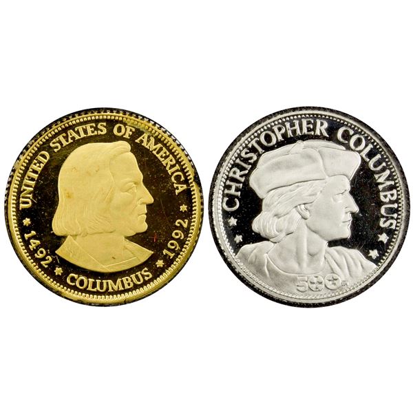 UNITED STATES: 2-medal proof set, 1992