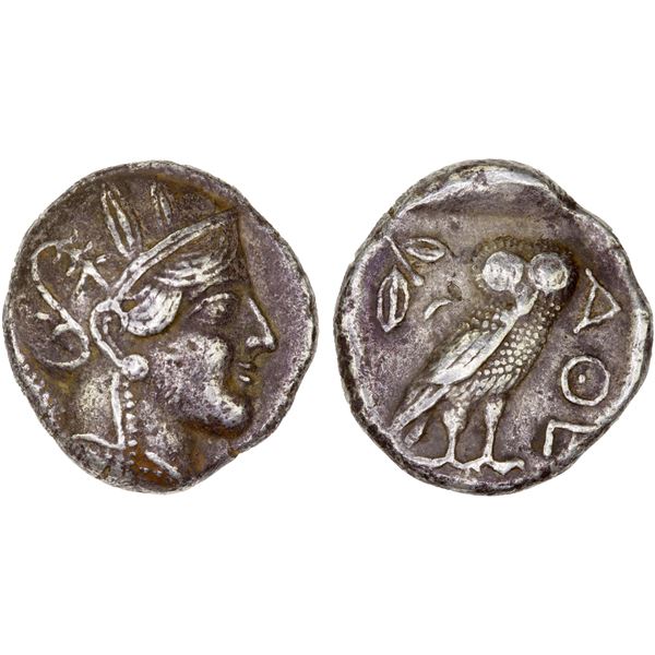 ATTICA: Athens, AR tetradrachm (15.52g), 440-404 BC, VF