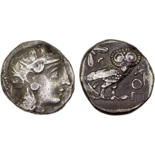 ATTICA: Athens, AR tetradrachm (16.62g), 440-404 BC, VF