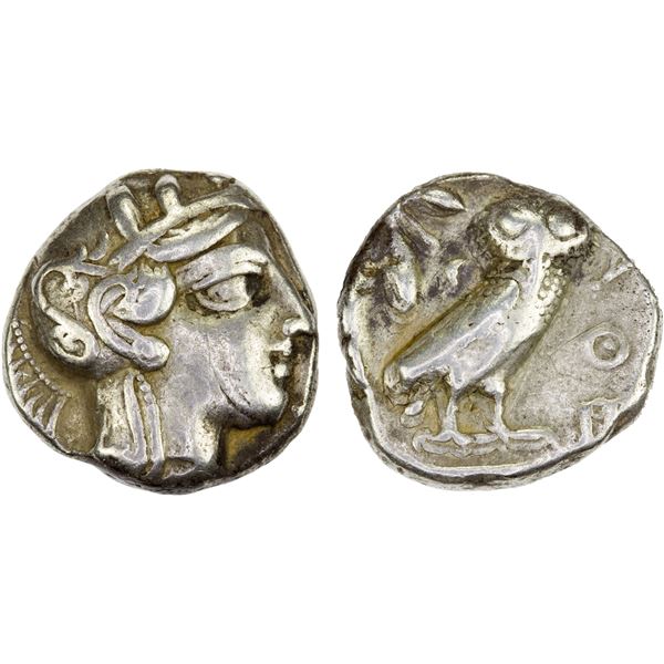 ATTICA: Athens, AR tetradrachm (17.02g), 440-404 BC, F-VF