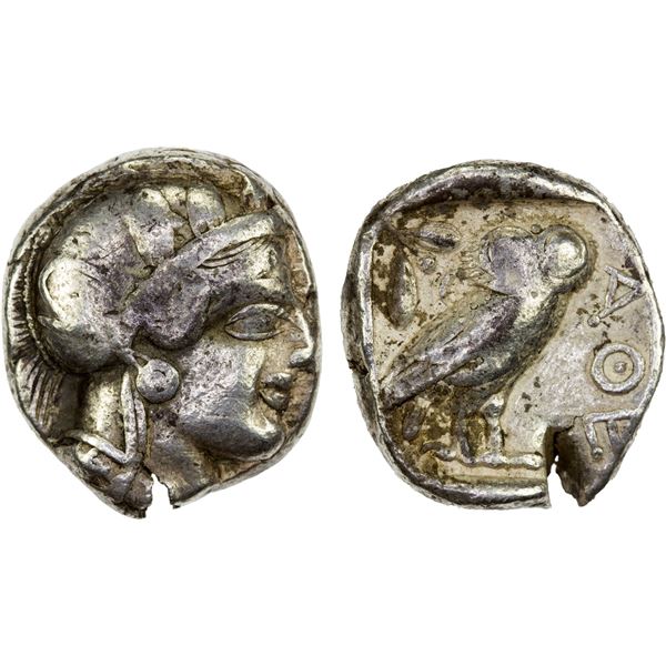 ATTICA: Athens, AR tetradrachm (17.00g), 440-404 BC, F-VF