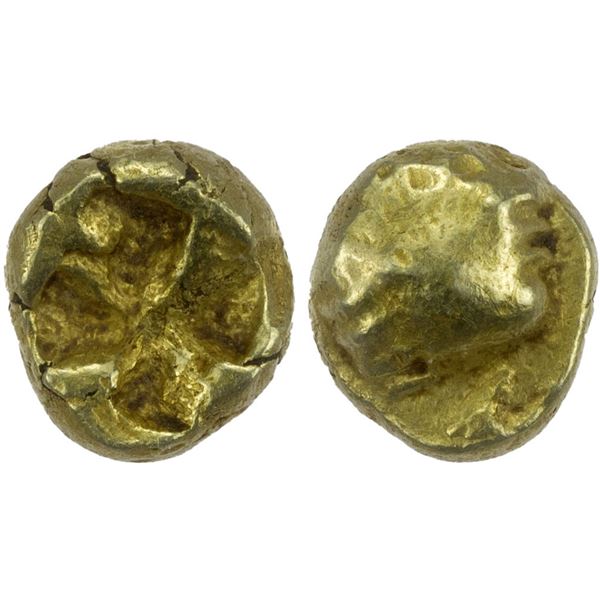 IONIA: Uncertain Mint, EL myshemihekte (1/24 stater) (0.65g), ca. 600-550 BC, NGC Fine