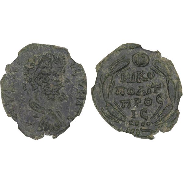 ROMAN PROVINCIAL: MOESIA: Septimius Severus, 193-211 AD, AE17, Nicopolis ad Istrum, NGC Choice AU
