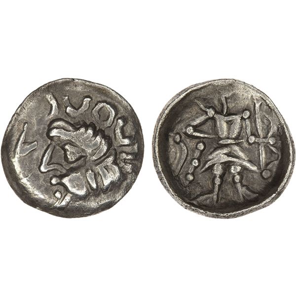 SAMARKAND: Anonymous, ca. 2nd/3rd century, AR obol (0.39g), XF