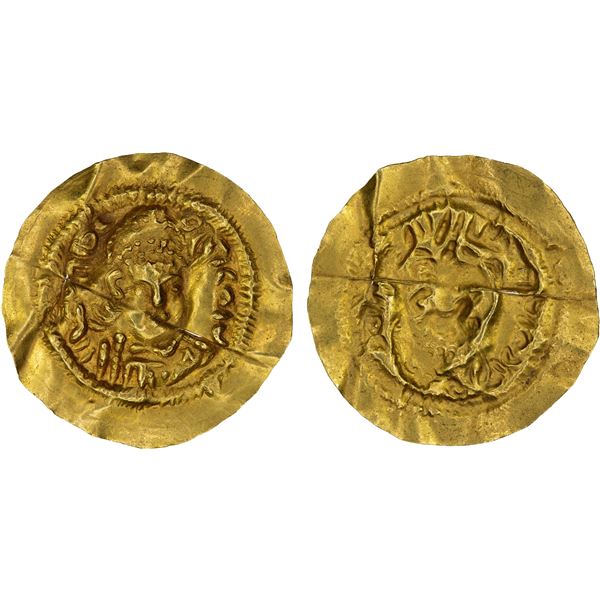 UMAYYAD/ABBASID: AV burial bracteate (1.02g), VF-XF