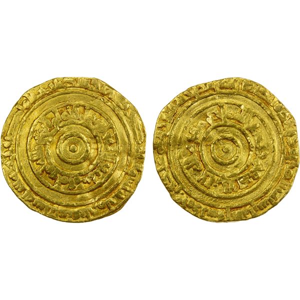 FATIMID: al-'Aziz, 975-996, AV dinar (4.04g), al-Mansuriya, AH370, VF