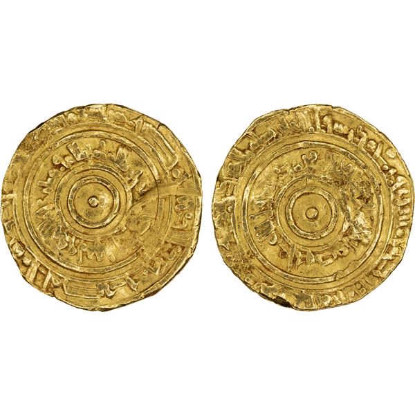 FATIMID: al-'Aziz, 975-996, AV dinar (3.81g), Misr, DM, Fine