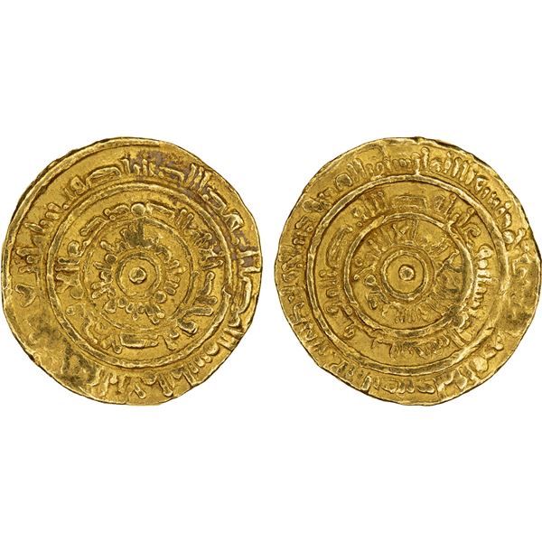 FATIMID: al-Mustansir, 1036-1094, AV dinar (4.07g), Sur, AH444, F-VF