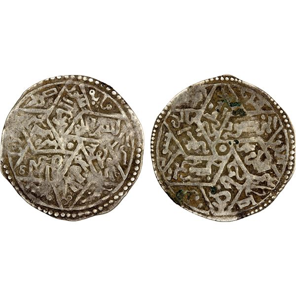 RASSID: al-Mansur 'Abd Allah, 1185-1217, AR dirham (1.71g), Zufar (now Salalah in Oman), AH607, F-VF