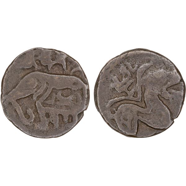 LAWIKS OF GHAZNA & GARDEZ: Aflah, fl. 870s, AE fals (1.94g), NM, ND, nearly VF