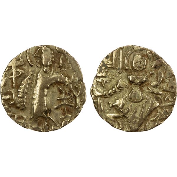 KIDARITE: Kidara, 4th/5th century, debased AV dinar (7.82g), VF
