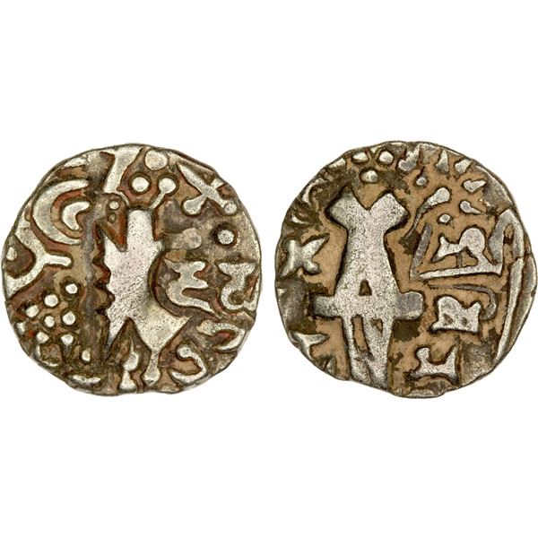 KIDARITE: Vinayaditya, ca. 776-807, debased AV dinar (7.69g), choice VF