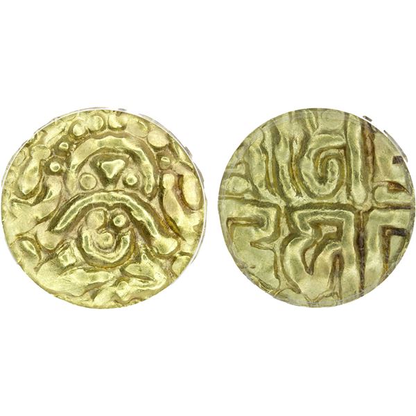 KALACHURIS OF TRIPURI: Gangeya Deva, ca. 1015-1040, AV 4½ masha, ANACS AU50