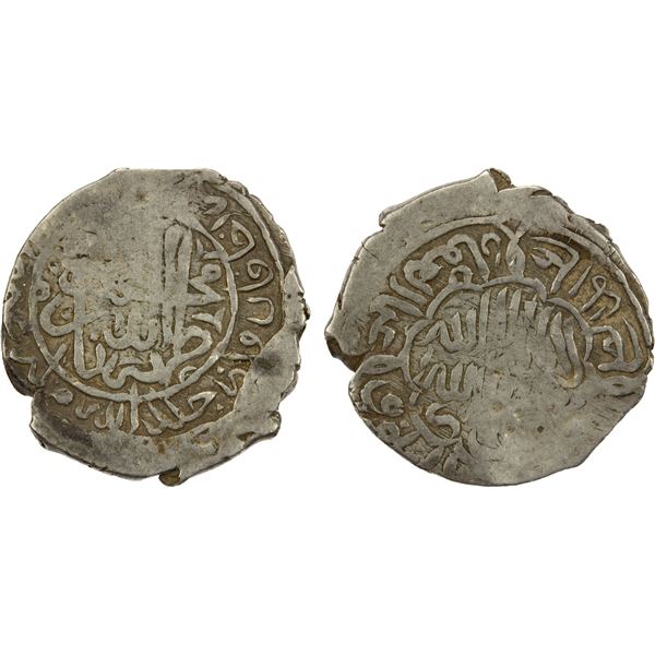 MUGHAL: Zahir al-Din Babur, 1497-1498/1st reign, AR shahrukhi (4.67g), F-VF