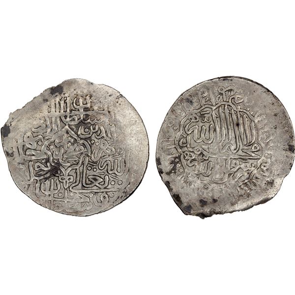 MUGHAL: Babur, 1526-1530, AR shahrukhi (4.46g), Badakhshan, VF