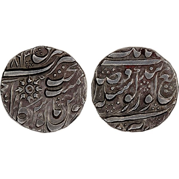 SIKH EMPIRE: AR phunalshahi rupee (11.18g), Amritsar, VS1863, bold VF-XF
