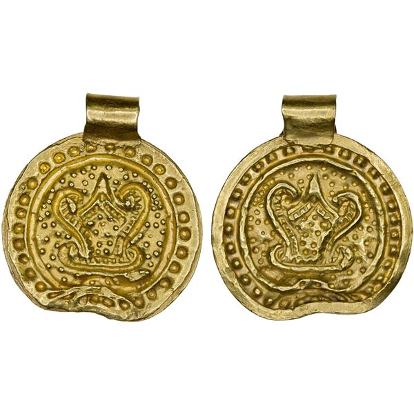BURMESE KINGDOMS: AV amulet (2.46g), AU