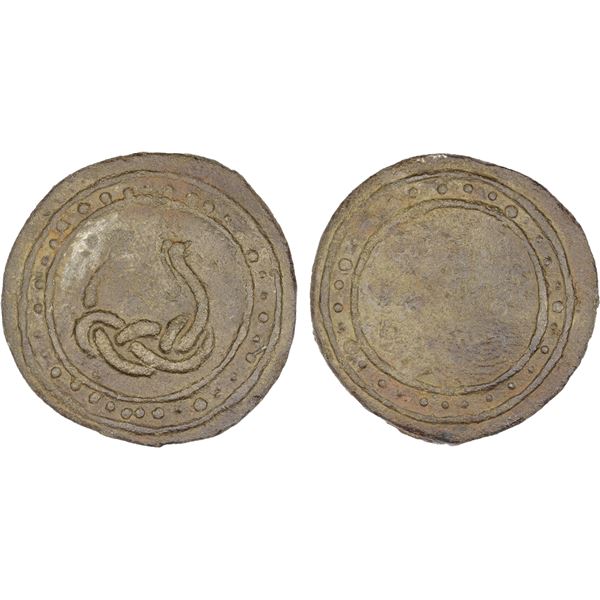 TENASSERIM-PEGU: Anonymous, 17th/18th century, cast heavy tin object (189.01g), VF-XF
