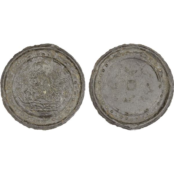 TENASSERIM-PEGU: Anonymous, 17th/18th century, cast large tin coin (38.42g), XF