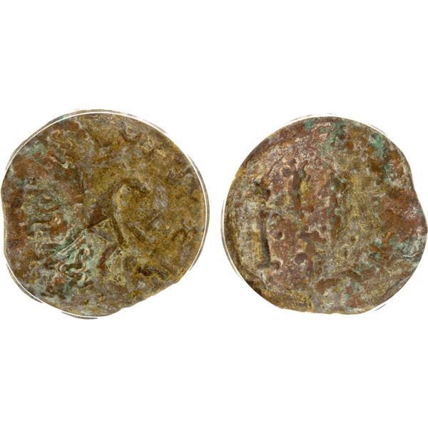 YUTIAN KINGDOM: "Gurgamoya", ca. 200 AD, AE 6 zhu (4.00g), GBCA graded EF45