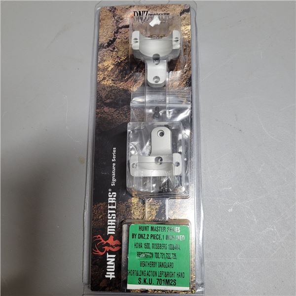 DNZ Hunt Masters Scope Base and 25mm Rings for Mossberg, Remington and Weatherby