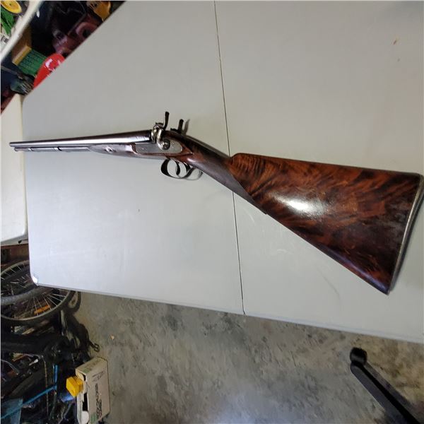 WM. G. Rawbone 12 gauge Muzzleloader Double Barrel Shotgun