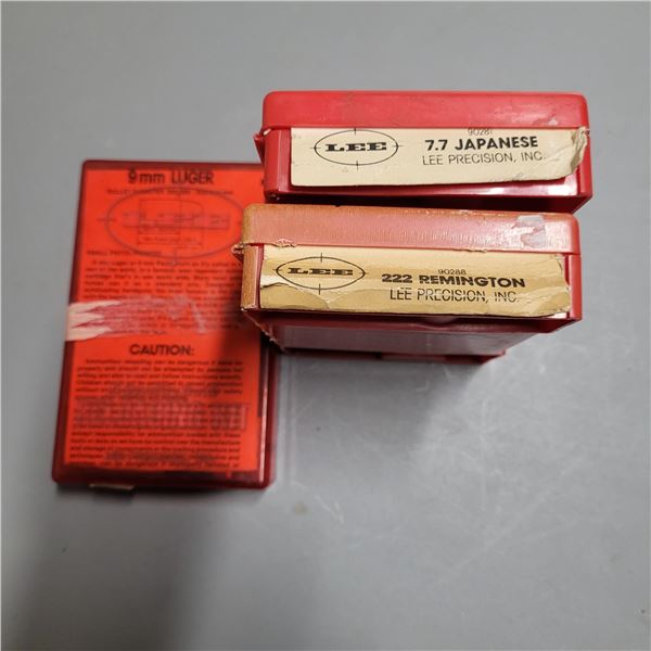 Lee Loaders 7.7 Japanese, 222 Remington, 9mm Luger