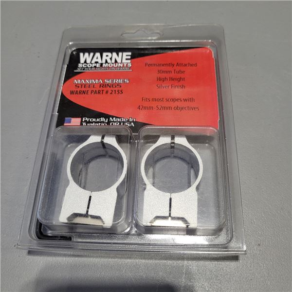 Warne 30mm high steel rings
