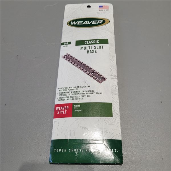 Weaver 1 Piece Multi Slot Base for Savage A22