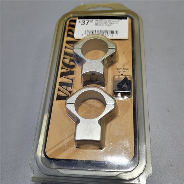 Weatherby Vanguard Silver Lightweight Rings & Mounts