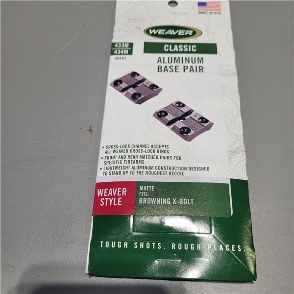 Weaver 2 Piece Bases For Browning x-Bolt Rifle