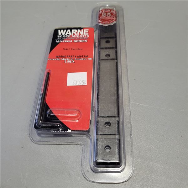 Warne Maxima series 1 Piece Bases for Tikka Rifles