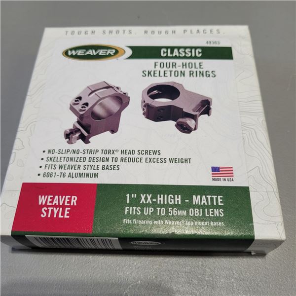 Weaver Classic 1 inch Four Hole Skeleton Rings