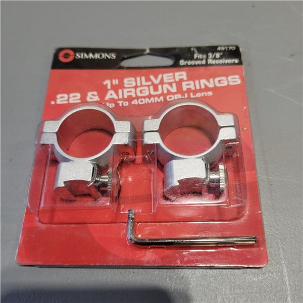 Simmons 1 Inch .22 cal & Air Gun Rings